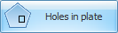 Plate hole button