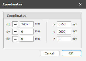 Coordinates input