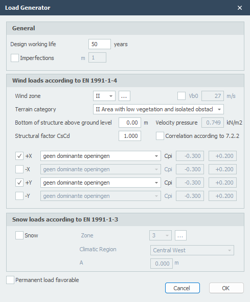 Load Generator Dialog