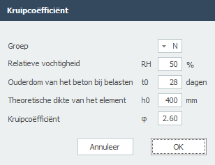 Kruip dialoogvenster